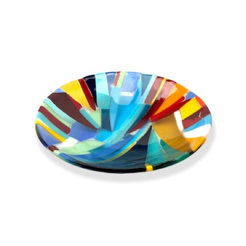 fused glass bowl