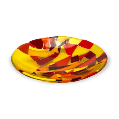 fused glass bowl