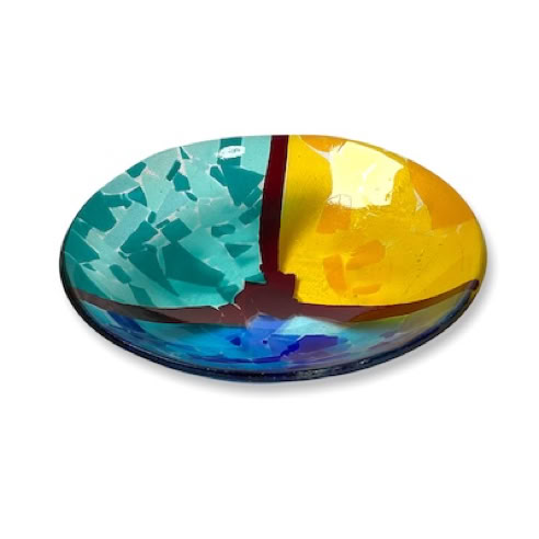  fused glass bowl