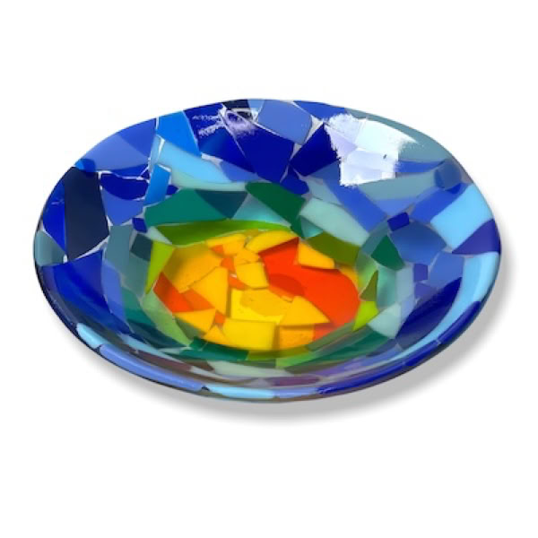 fused glass bowl