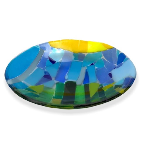 fused glass bowl