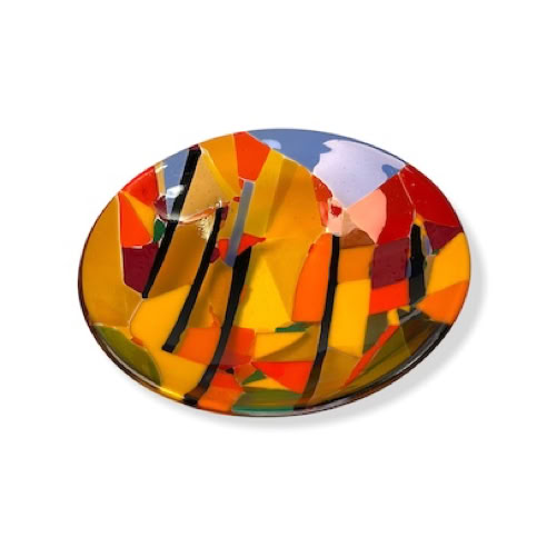 fused glass bowl