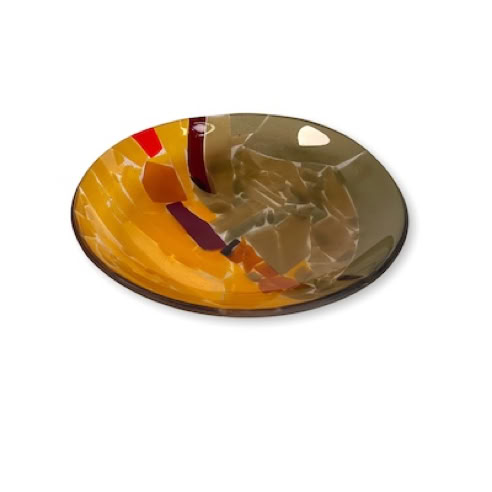 fused glass bowl