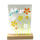 fused glass light bar